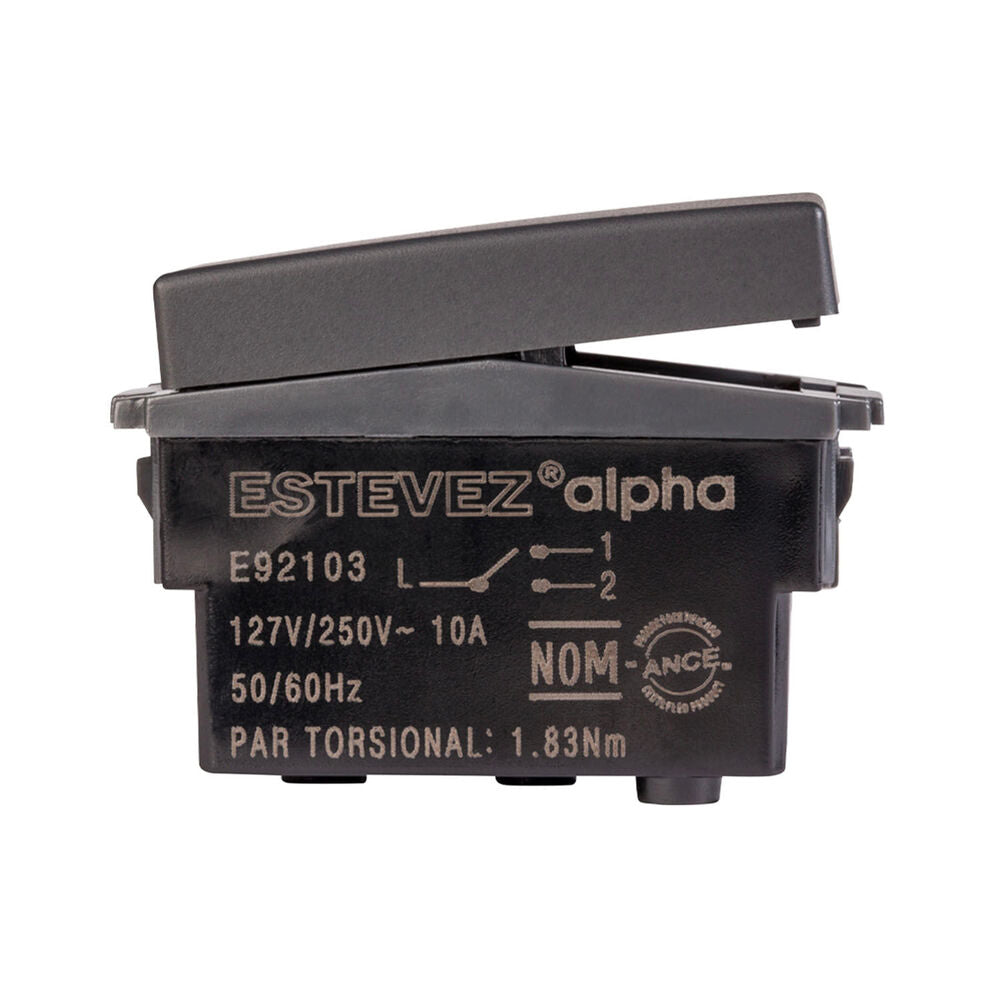 APAGADOR DE ESCALERA ESTEVEZ ALPHA SIN PILOTO NEGRO