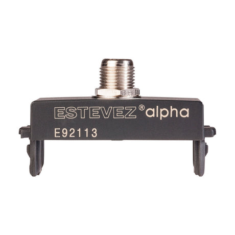 TOMA COAXIAL DE TV ESTEVEZ ALPHA NEGRO