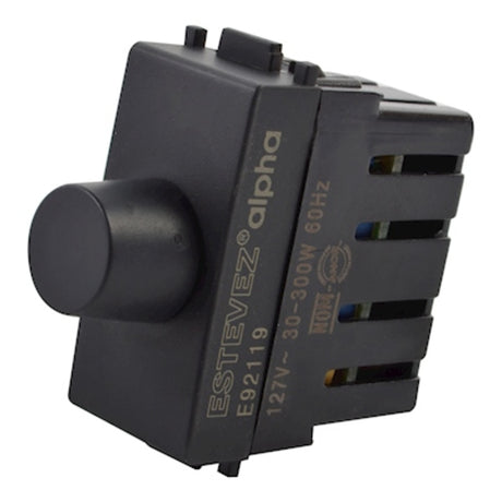 ATENUADOR DE LUZ ESTEVEZ ALPHA ROTATIVO 1 MÓDULO NEGRO ***HAE2025***