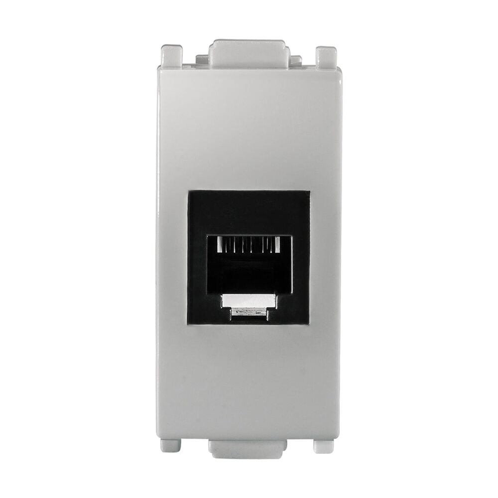 TOMA COAXIAL DE TV ESTEVEZ ALPHA PLATA