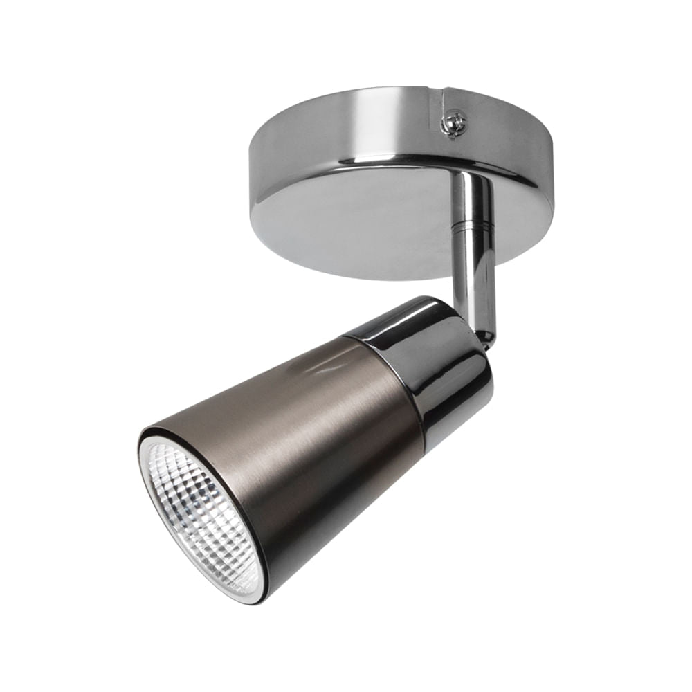 LUMINARIA PARA SOBREPONER ESTEVEZ VITRO 5W LUZ CÁLIDA CROMO ***HAE2025***