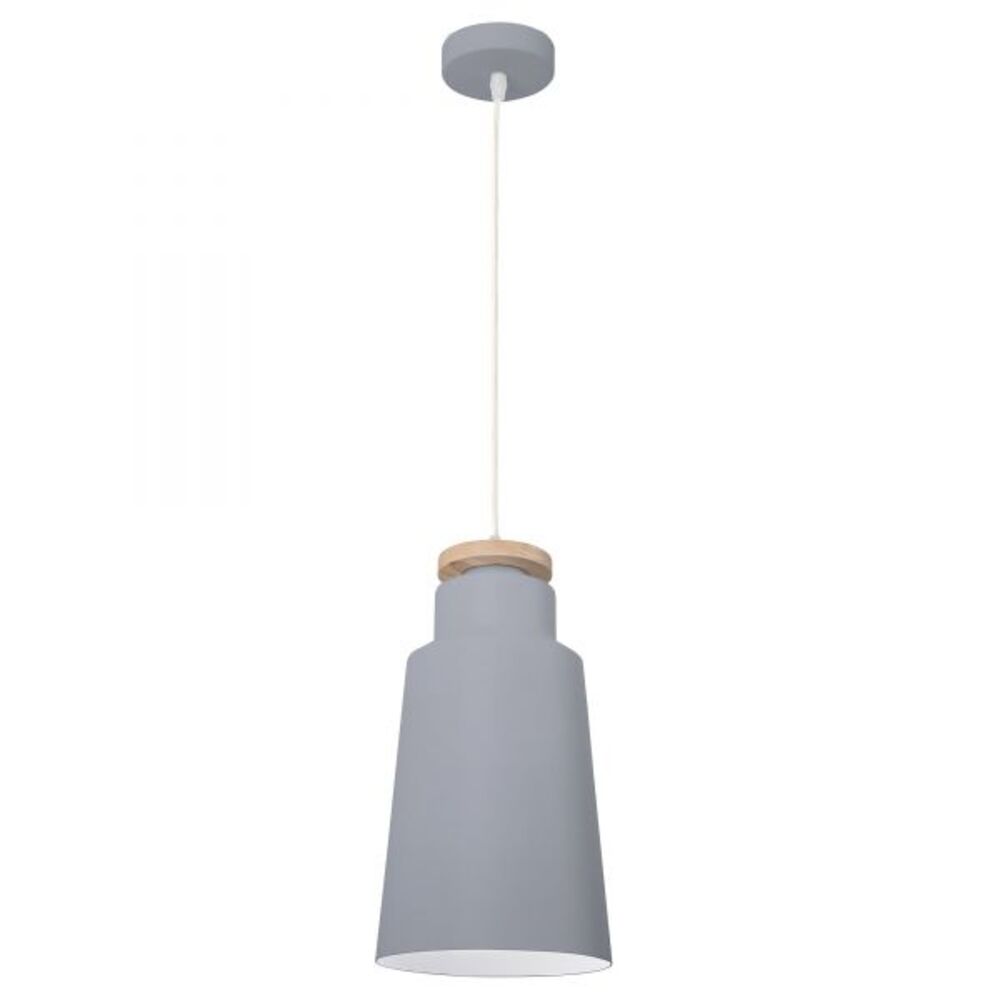 LUMINARIO COLGANTE 200MM COLOR GRIS 100-240V MCA ESTEVEZ ***HAE2025***