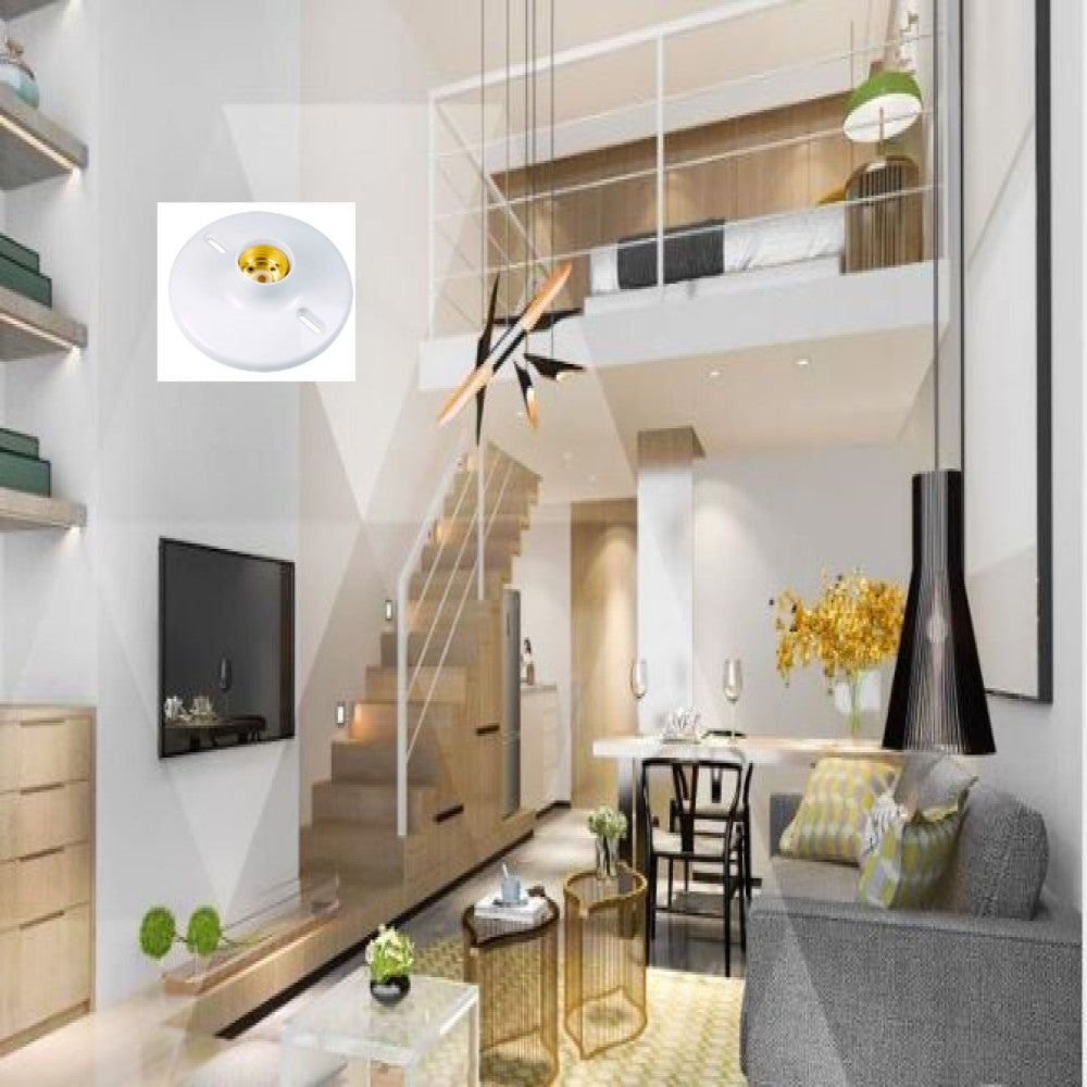 PORTALAMPARA REDONDA 102MM PLASTICO EP-400P