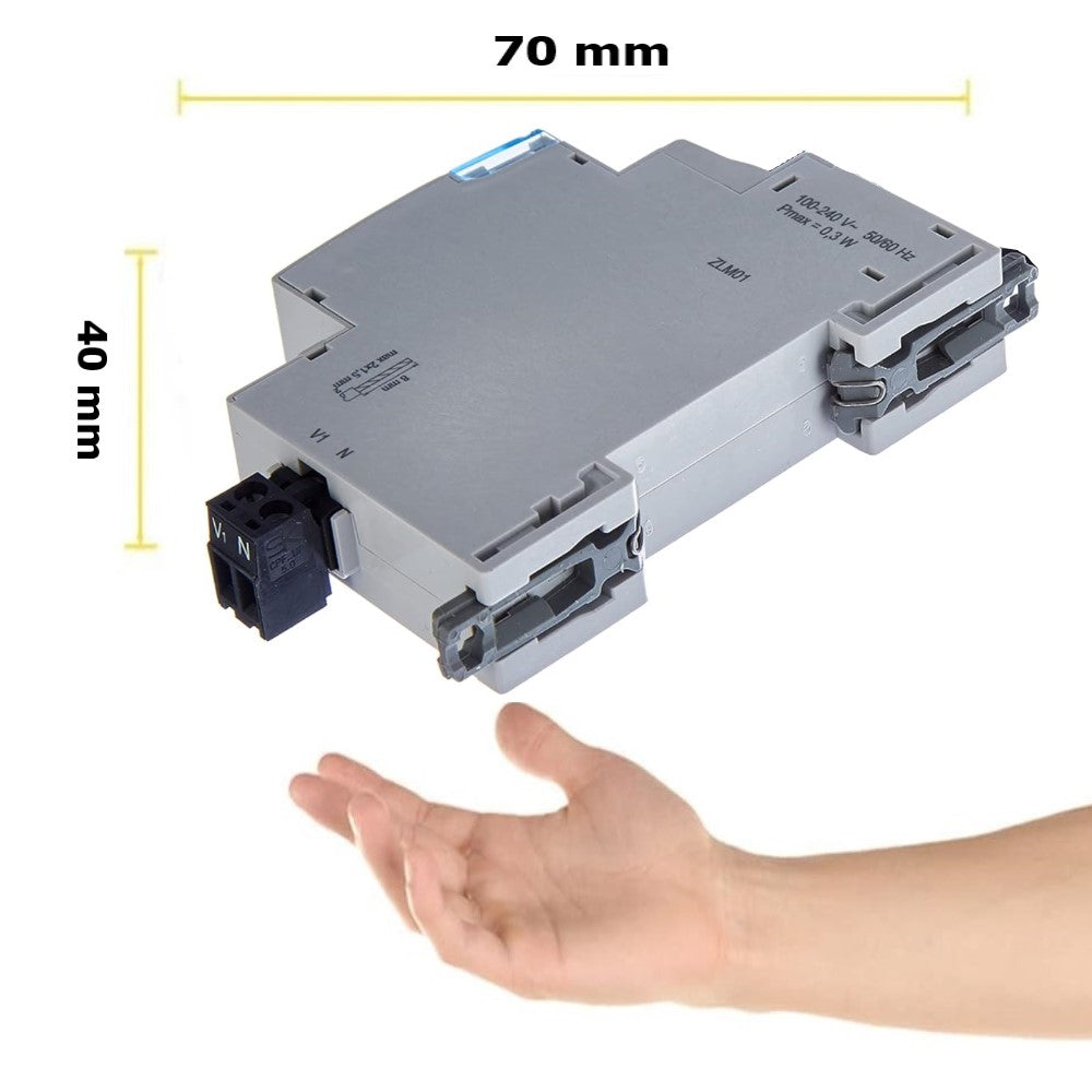 MODULO DIN PARA MEDIR EL CONSUMO DE CORRIENTE SMART 100-240VAC