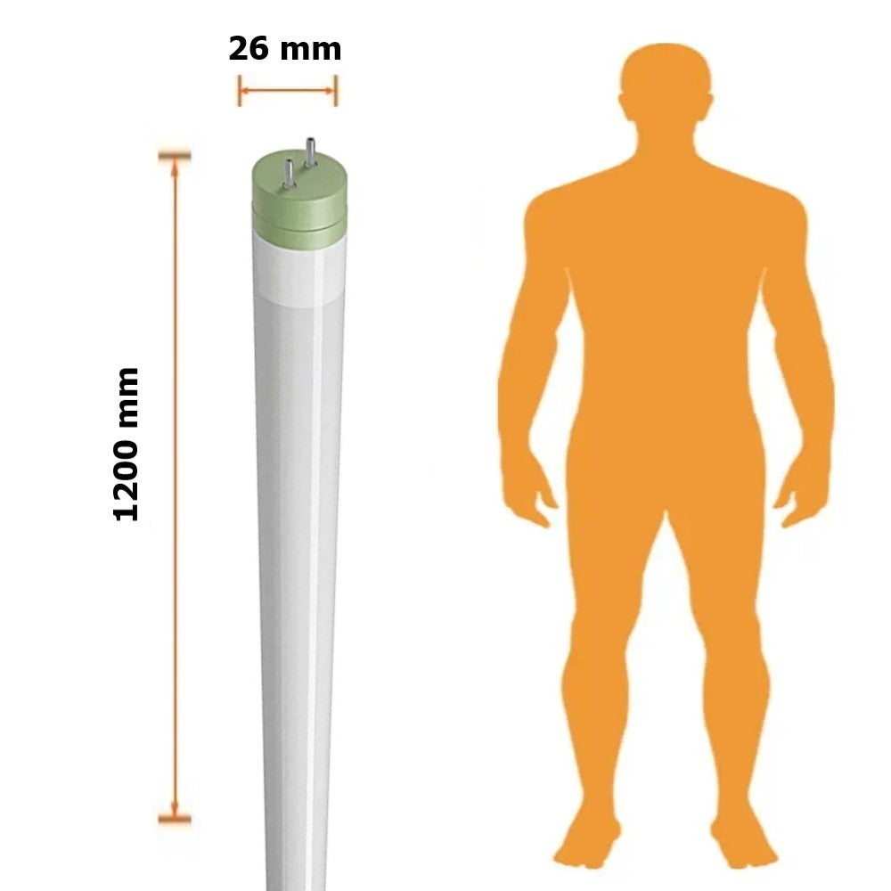 LAMPARA LED T8 LINEAL 18W 100-305V AFP 6000K OPALINO (CRI 80)