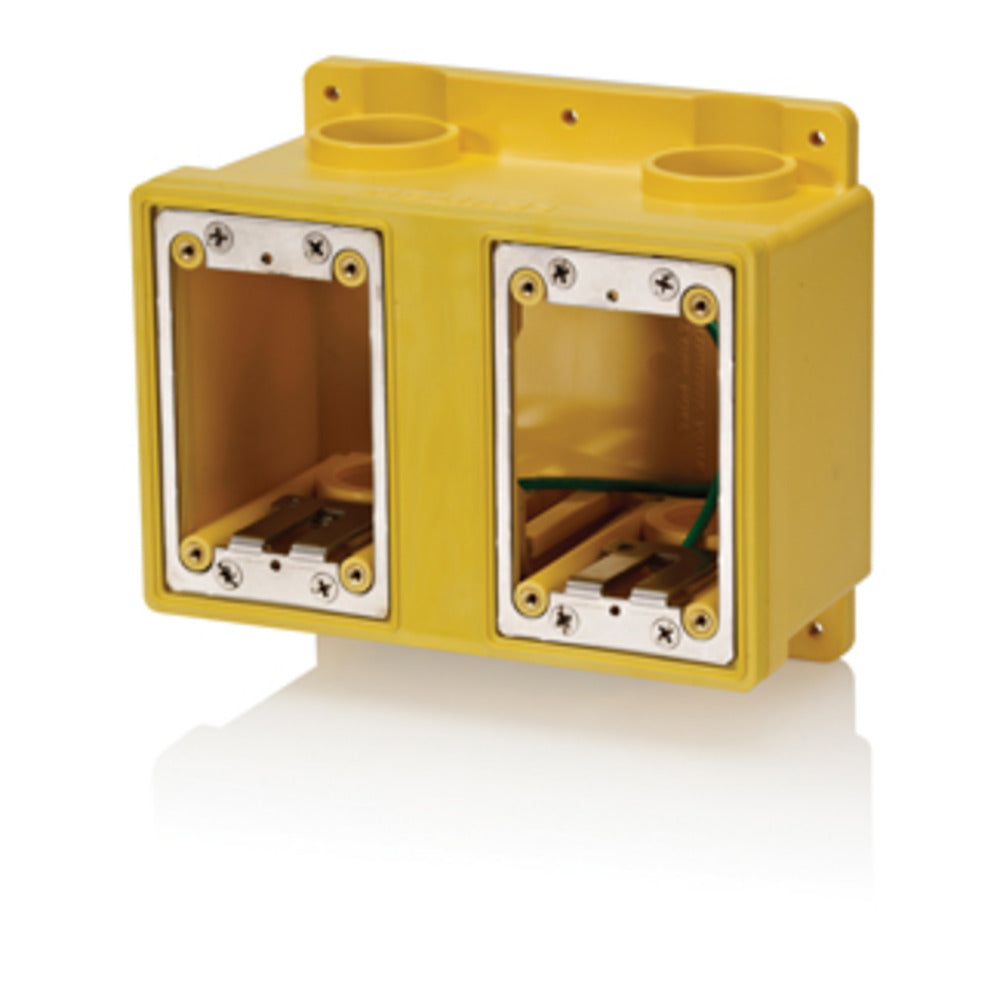 CAJA FD 2 GANGS 67.3 PULG CUBICAS 1102.85 CM3 DE CAP AMARILLO