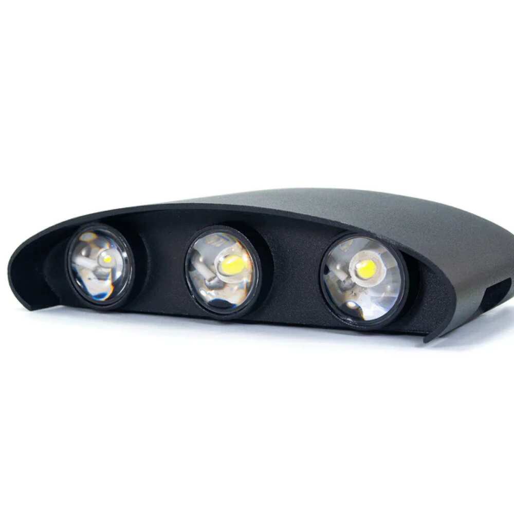 LAMPARA LED PARED 6X1 3W LUZ BLANCA MCA GOODWILL ***SIN T.E***