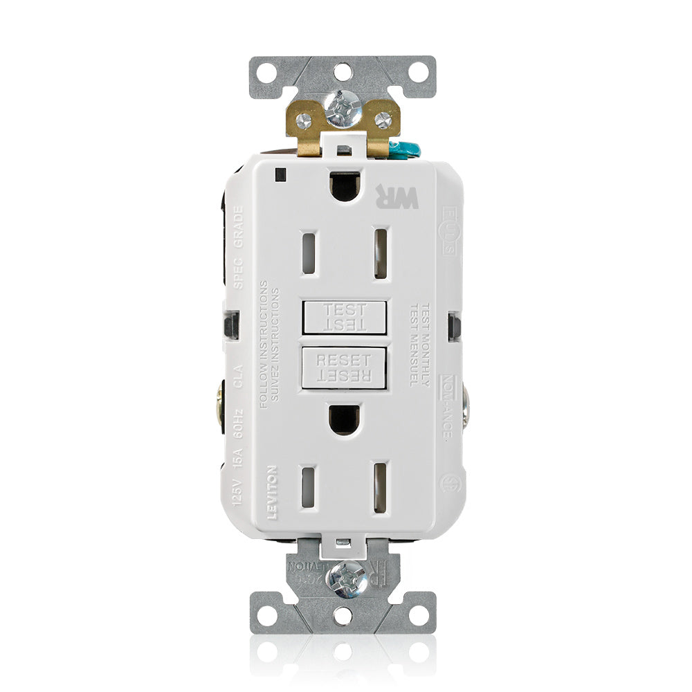 RECEPTACULO DUPLEX ICFT BLANCO SMARTLOCKPRO GRADO INDUSTRIAL LEVITON