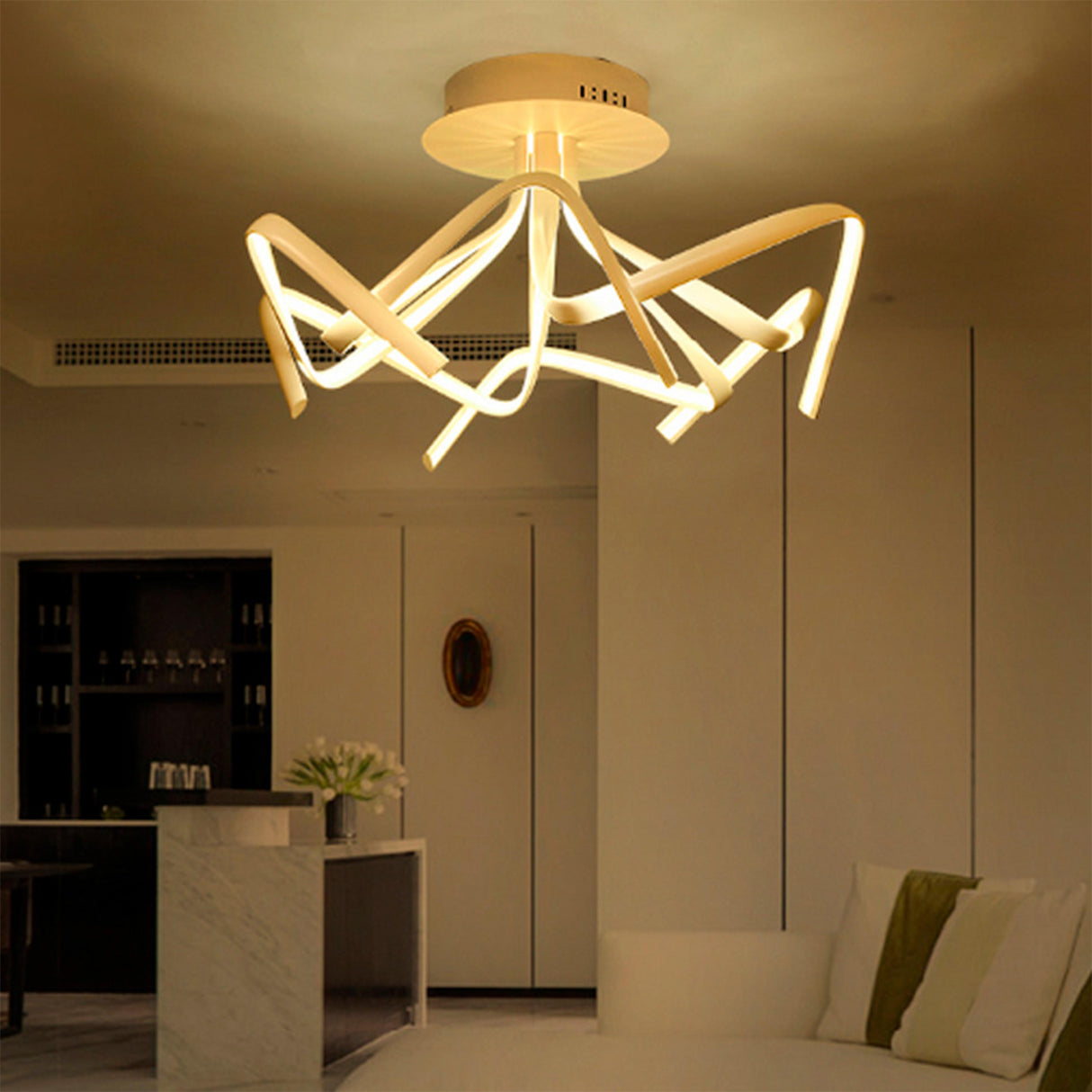 CANDIL DE LED PARA TECHO BLANCO 96W LUZ DIA