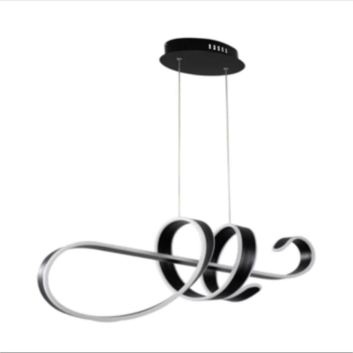 CANDIL DE LED COLGANTE NEGRO 148W LUZ DIA