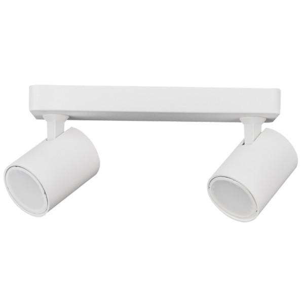 LUM 2 LUCES SOBREPONER TECHO SPOT DIRIGIBLE 70W 100-240V GU10 BLANCO