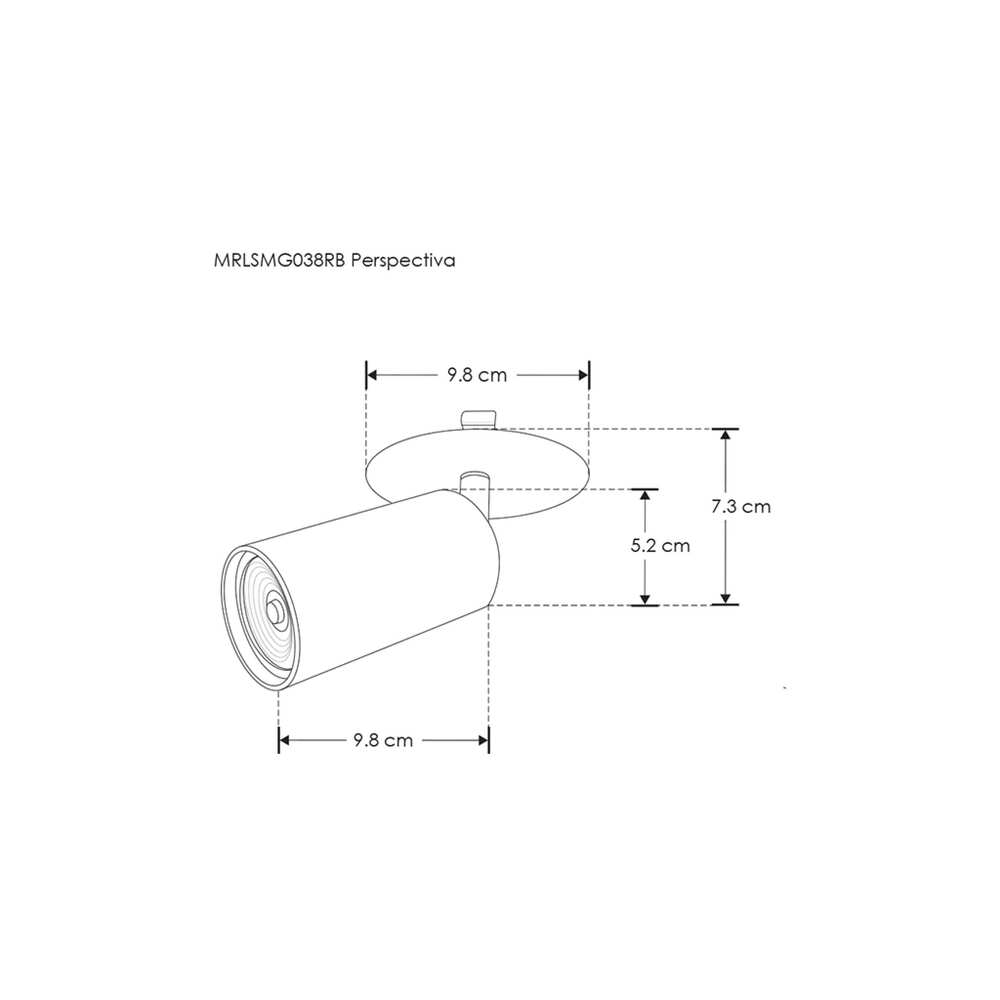 LUMINARIO P/GU10 MR16 MOD LED REDONDO TIPO CILINDRO EMPOTRAR DIRIGIBLE ALUMINIO BLANCO IP20 (S/LAMP) ILUMILEDS