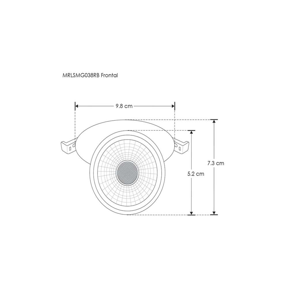 LUMINARIO P/GU10 MR16 MOD LED REDONDO TIPO CILINDRO EMPOTRAR DIRIGIBLE ALUMINIO BLANCO IP20 (S/LAMP) ILUMILEDS