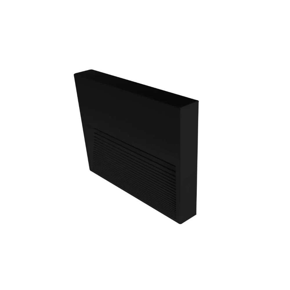 LUMINARIO DE PARED SOBREPONER RECTANGULAR LED NEGRO 3W BLANCO CALIDO 120 85-265V IP65 ILUMILEDS