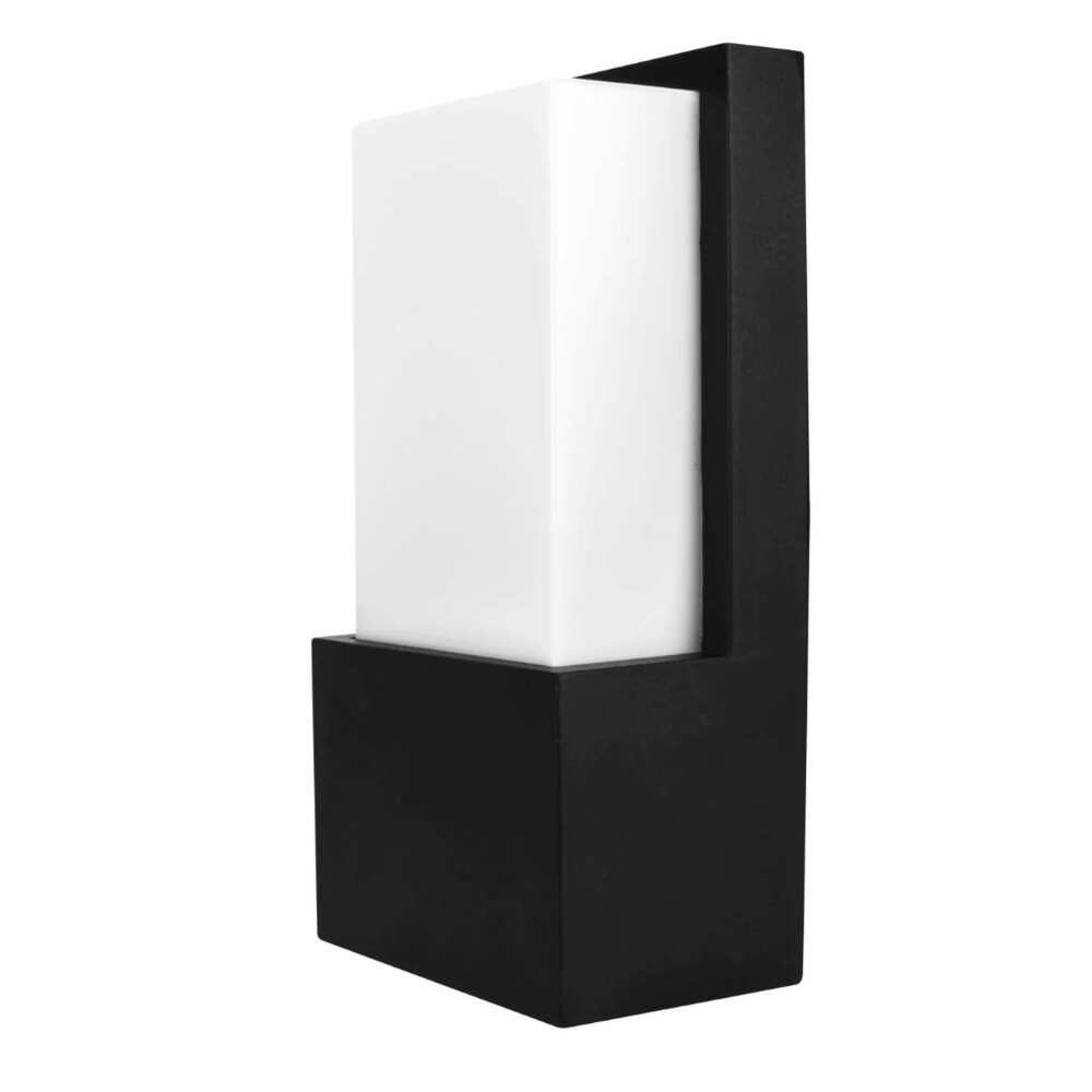 LUMINARIO DE PARED SOBREPONER EFECTO SIMETRICO LED NEGRO 10W BLANCO CALIDO LUZ DIRECTA 85-265V IP54 ILUMILEDS***HAE2025***