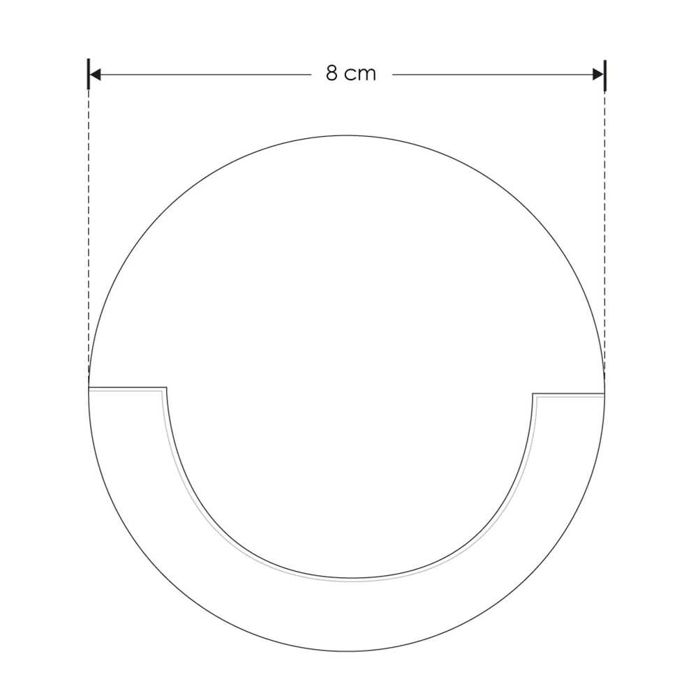 LUMINARIO LED REDONDO PARA PARED DE 3 W COLOR BLANCO ILU8032IP54 ILUMILEDS