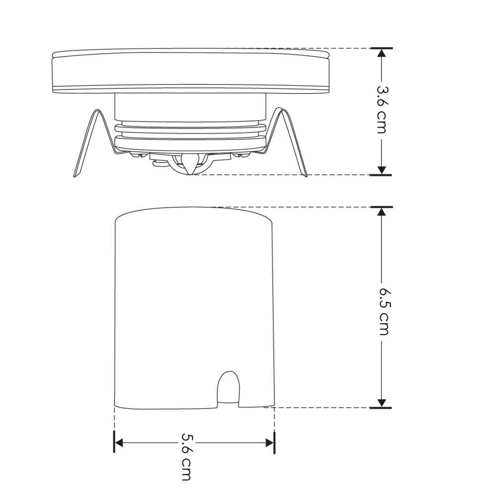 LUMINARIO LED REDONDO PARA PARED DE 3 W COLOR BLANCO ILU8032IP54 ILUMILEDS