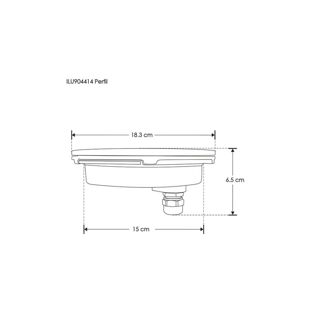 LUM SUBACUATICO T/DONA 12 LEDS RGB 3 EN 1 36W 24V OPT 40 EMPOTRAR ACERO INX IP68 ILUMILEDS