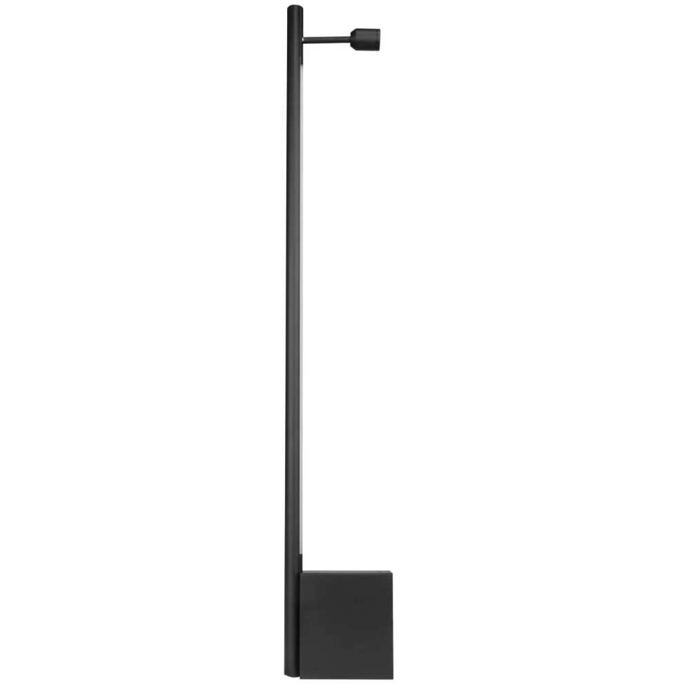 LUMINARIO DE PARED SOBREPONER CILINDRICO LED NEGRO BASE ALTA 60CM 10W BLANCO CALIDO 120 100-240V IP20 ILUMILEDS