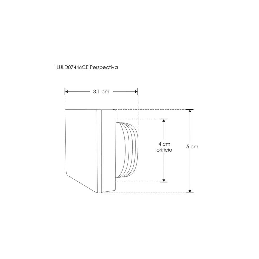 LUM.EMP.PARED LED BCALIDO 1W 100-265V ILUMILEDS