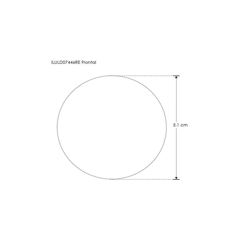 LUMINARIO DE PARED EMPOTRAR REDONDO LED BLANCO 1W BLANCO CALIDO 360 100-265V IP20 ILUMILEDS