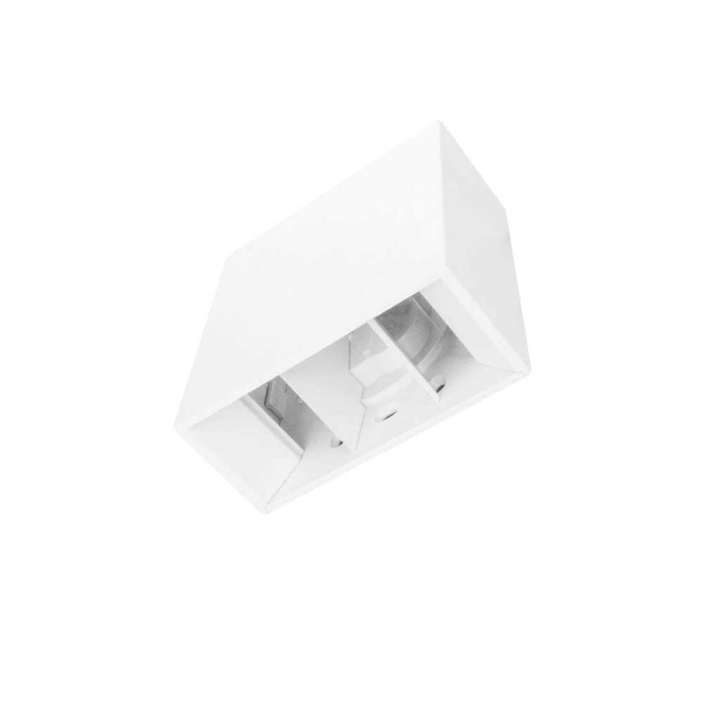 LUMINARIO DE PARED SOBREPONER RECTANGULAR BLANCO CON 2 LEDS 4W BLANCO CALIDO 85-265V IP65 ILUMILEDS