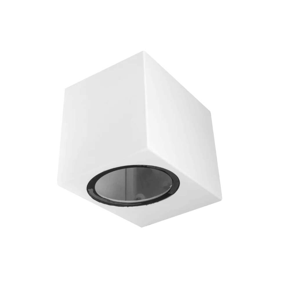 LUM P/LAMP GU10 (10W MAX) RECTANGULAR BLANCO (NO INCLUYE LAMPARA) IP54 ILUMILEDS