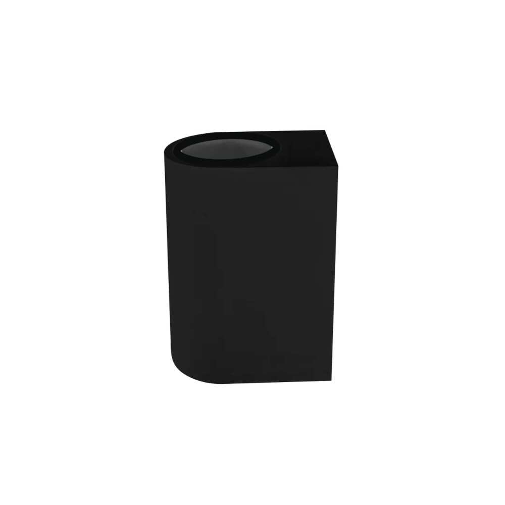 LUMINARIO P/2 GU10 20W MAX CILINDRICO NEGRO S/LAMPARA 100-240VCA IP54