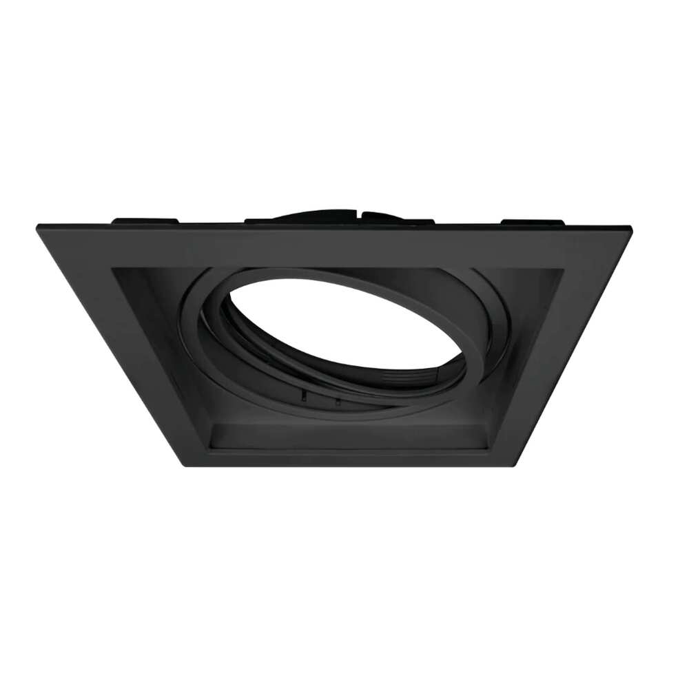 DIFUSOR P/LAMP AR111 CUADRADO NEGRO DIRIGIBLE (INCLUYE BASE TIPO GU10) ILUMILEDS