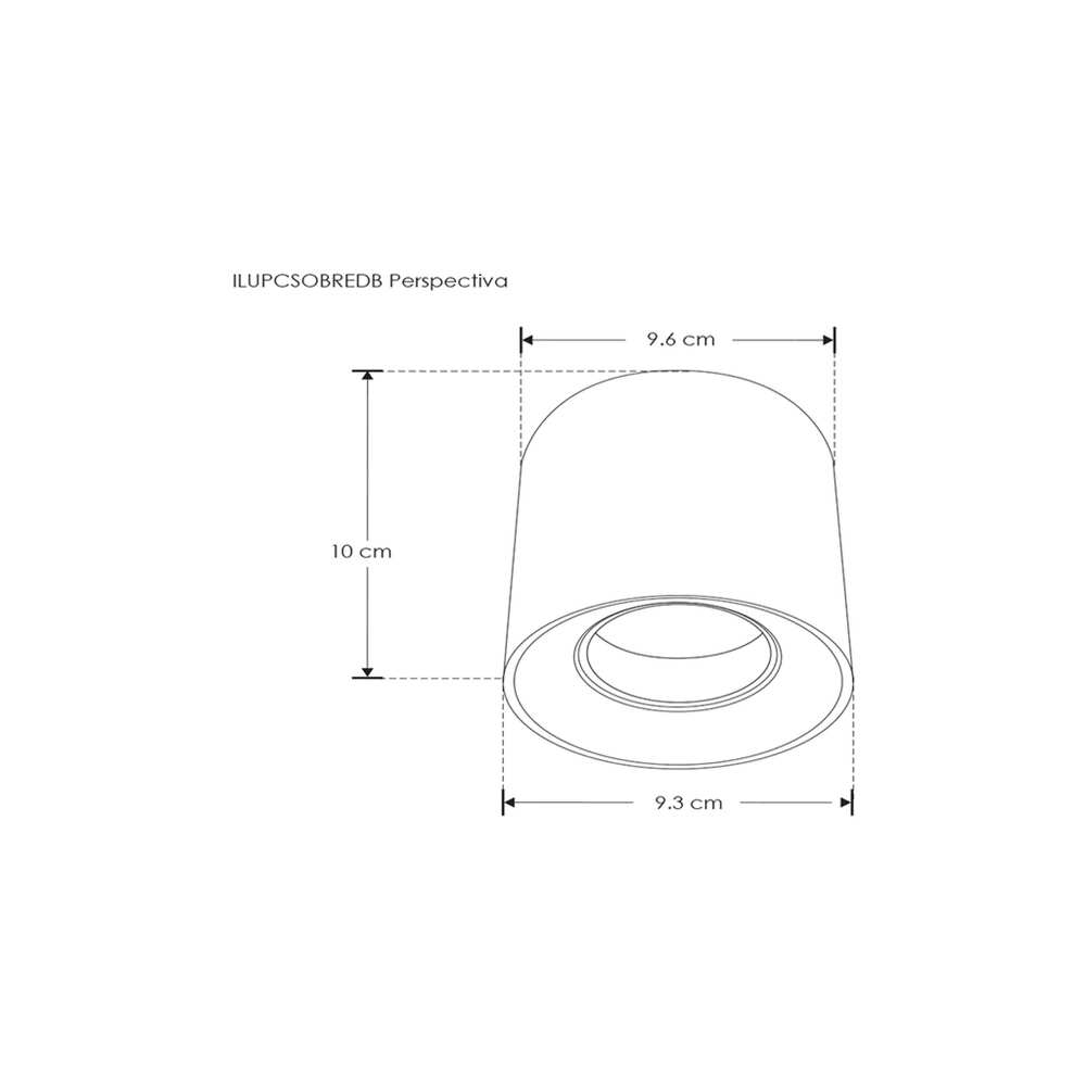 DIFUSOR REDONDO DIRIGIBLE P/MR16 GU10 MODULO LED BLANCO INCLUYE CONECTOR MR16 ILUMILEDS