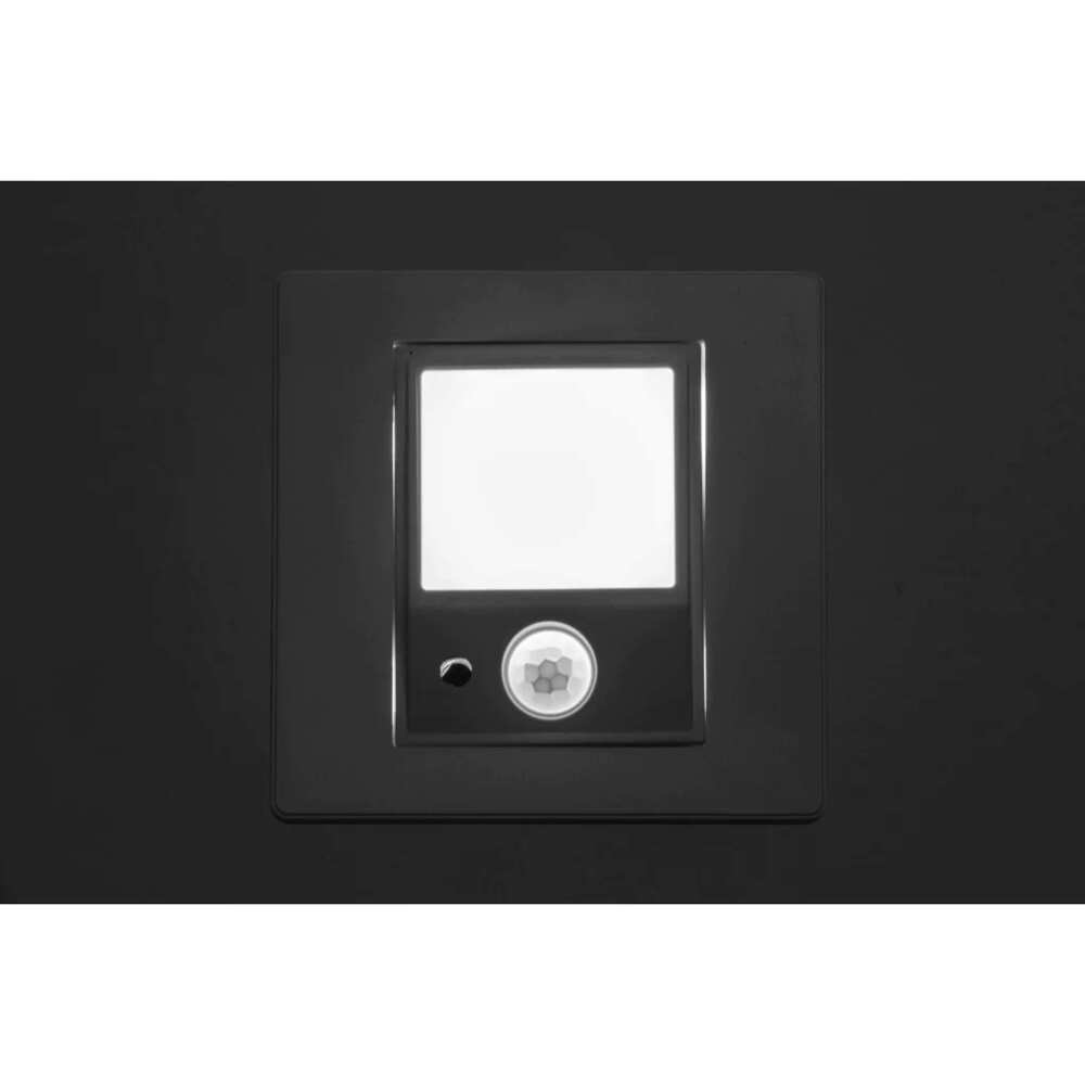 LUMINARIO PARED LED CON SENSOR BLANCO CALIDO 1W SALIDA LUZ DIRECTA INFERIOR SOBREPONER BLANCO 85-265VCA IP54