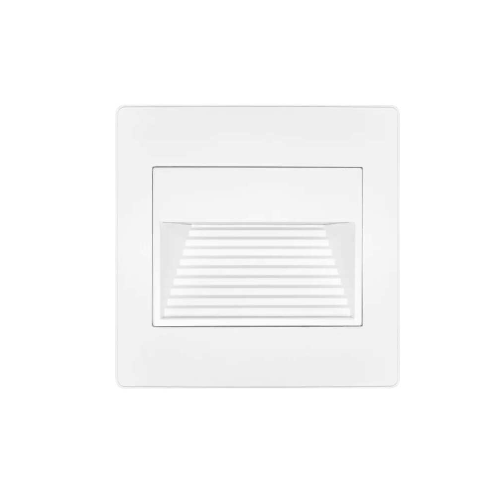 LUMINARIO PARED LED BLANCO CALIDO 1W 120G RECTANGULAR SOBREPONER BLANCO 85-265VCA PROTECCION IP65