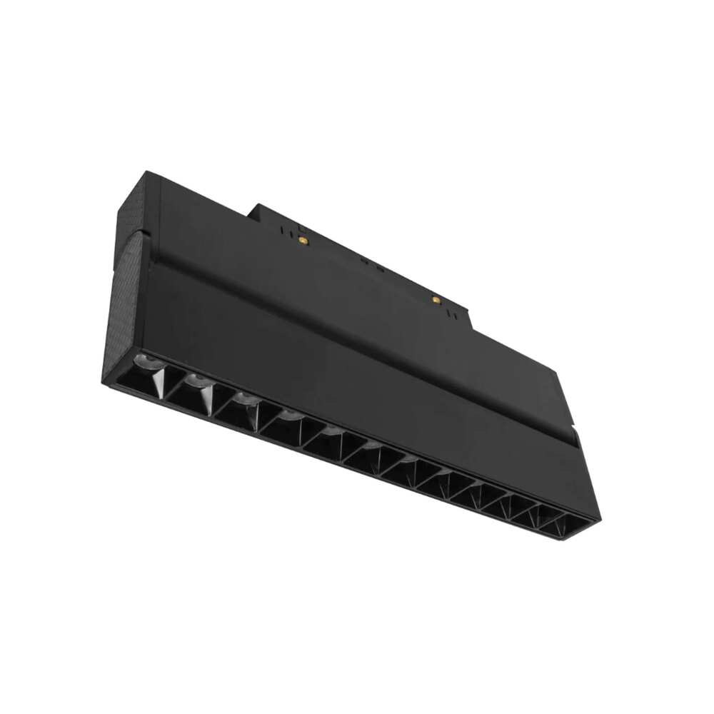 LUM P/RIEL MAGNETICO LED NEGRO TIPO RASTER DIRIGIBLE 12W 24G 48V IP20 ILUMILEDS