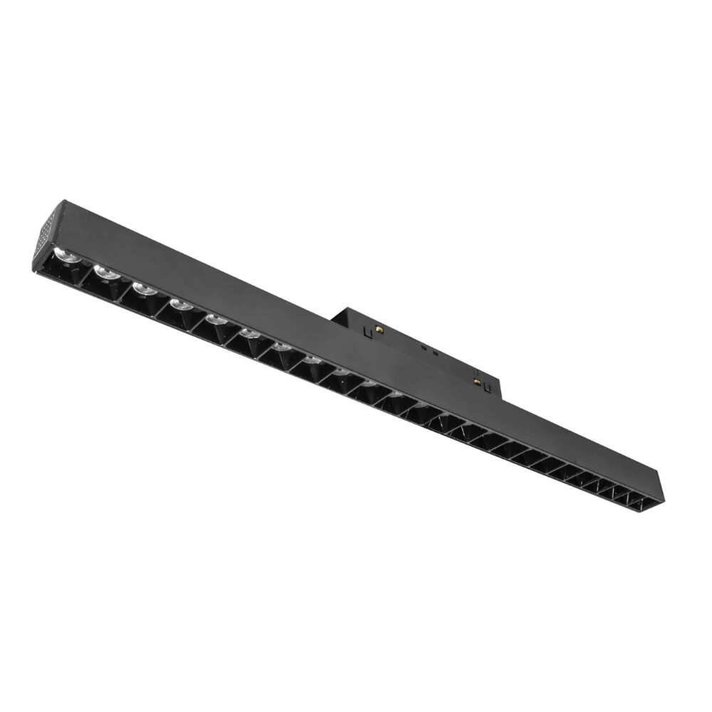 LUM P/RIEL MAGNETICO LED NEGRO TIPO RASTER 24W BC 24G 48V IP20 ILUMILEDS