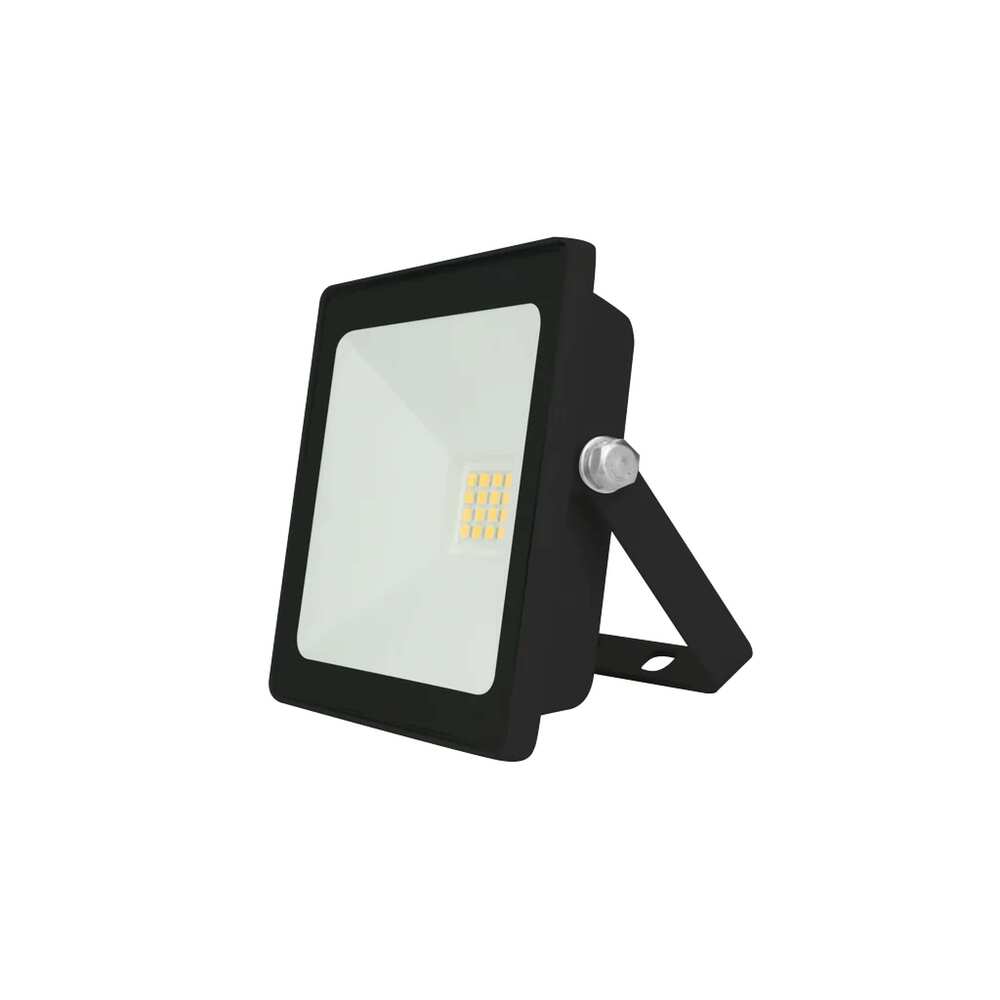 REFLECTOR LED RECTANGULAR PLANO SOBREPONER DIRIGIBLE 20W 120 NEGRO CRISTAL TEMPLADO B 100-240V IP65 ILUMILEDS