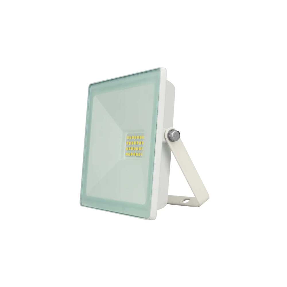 REFLECTOR LED RECTANGULAR PLANO SOBREPONER DIRIGIBLE 30W 120 BLANCO CRISTAL TEMPLADO B 100-240V IP65 BLANCO ILUMILEDS