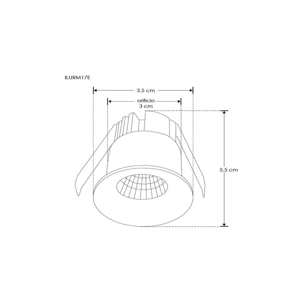 DOWNLIGHT LED 3W BCALIDO 85-265V ILUMILEDS