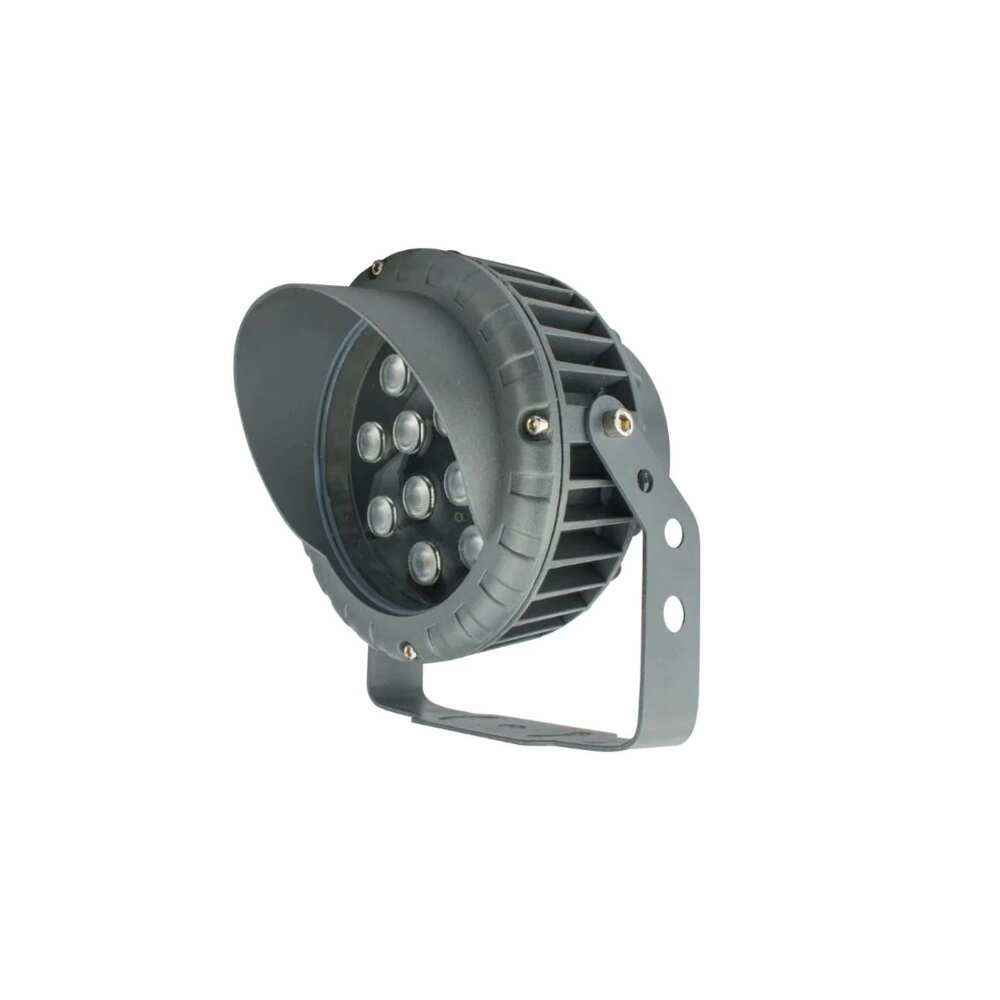 LUMINARIO LED SOBREPONER GRIS CON VISERA 12W 30 BC 85-265V IP65 ILUMILEDS