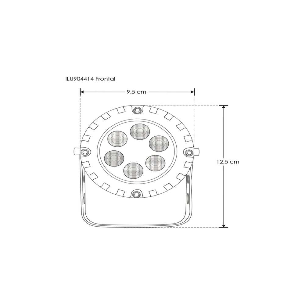 LUMINARIO LED SOBREPONER GRIS CON VISERA 6W 30 BC 85-265V IP65 ILUMILEDS