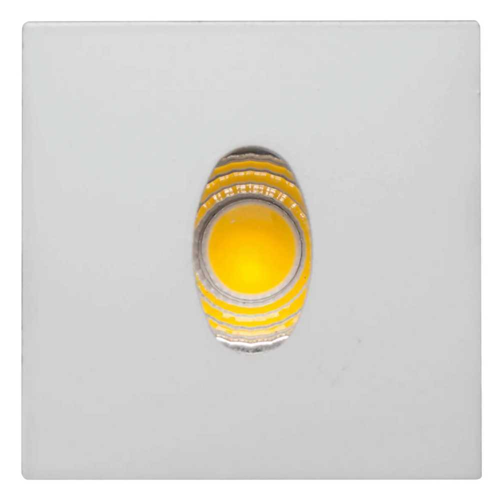 LUMINARIO DE PARED EMPOTRAR CUADRADO LED BLANCO 2.5W BLANCO CALIDO SALIDA PUNTUAL OVALADA 85-265V IP20 ILUMILEDS***HAE2025***