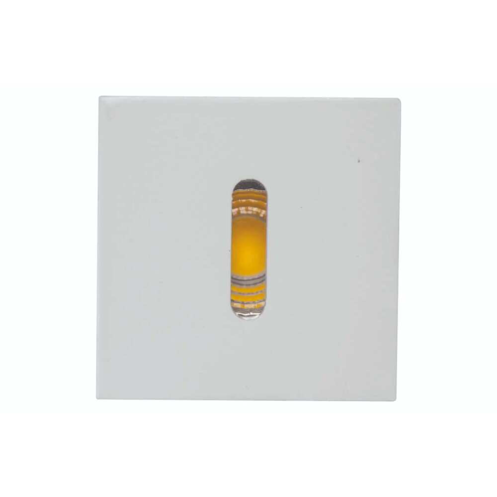 LUMINARIO DE PARED EMPOTRAR CUADRADO LED BLANCO 2.5W BLANCO CALIDO SALIDA PUNTUAL LINEAL 85-265V IP20 ILUMILEDS