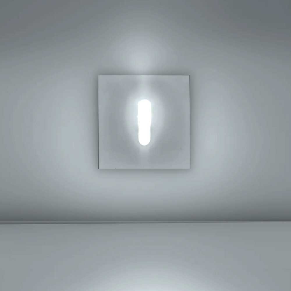 LUMINARIO DE PARED EMPOTRAR CUADRADO LED BLANCO 2.5W BLANCO CALIDO SALIDA PUNTUAL LINEAL 85-265V IP20 ILUMILEDS