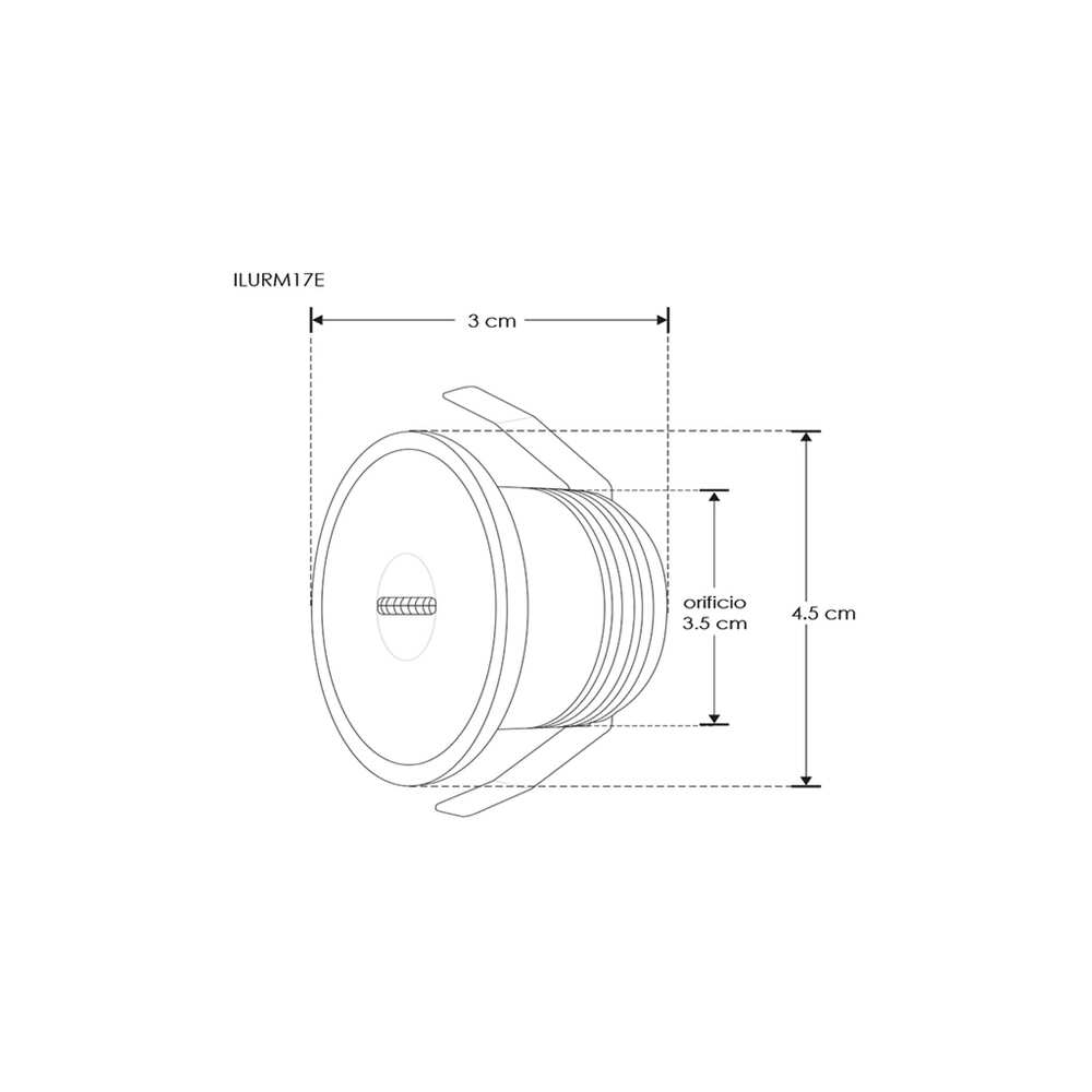 LUM.EMP.PARED LED BCALIDO 2.5W 85-265V ILUMILEDS