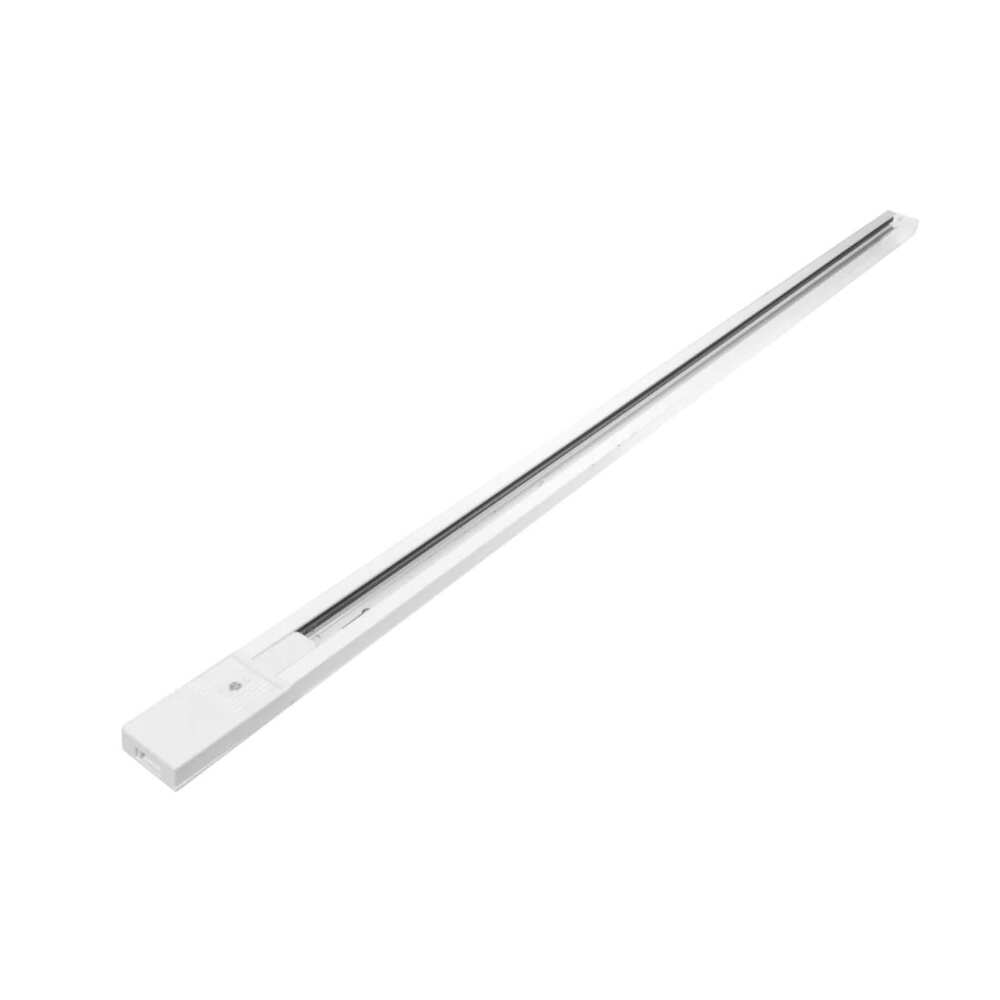 RIEL ELECTRIFICADO BLANCO 1 CIRCUITO 97.3CM CON TAPA INICIAL Y FINAL 85-265V IP20 ILUMILEDS