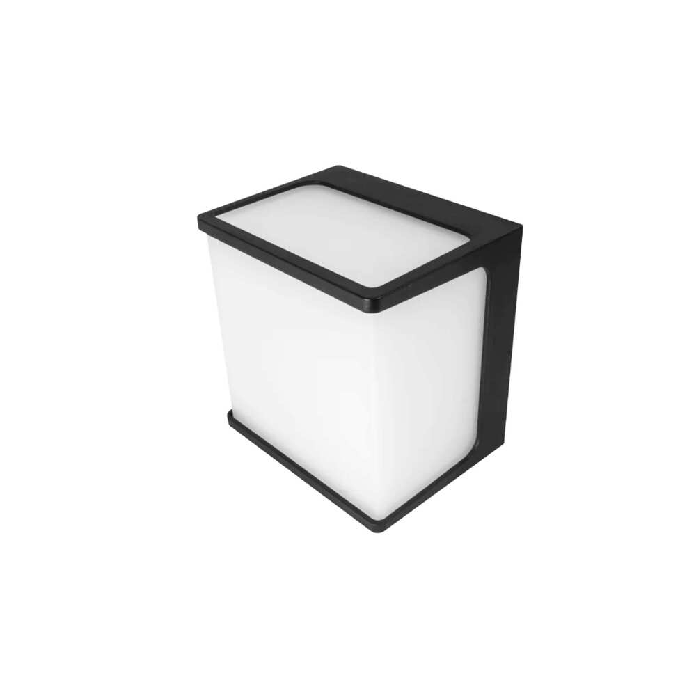 ARBOTANTE CUBO NEGRO Y BLANCO LED BC 8W IP65 ILUMILEDS