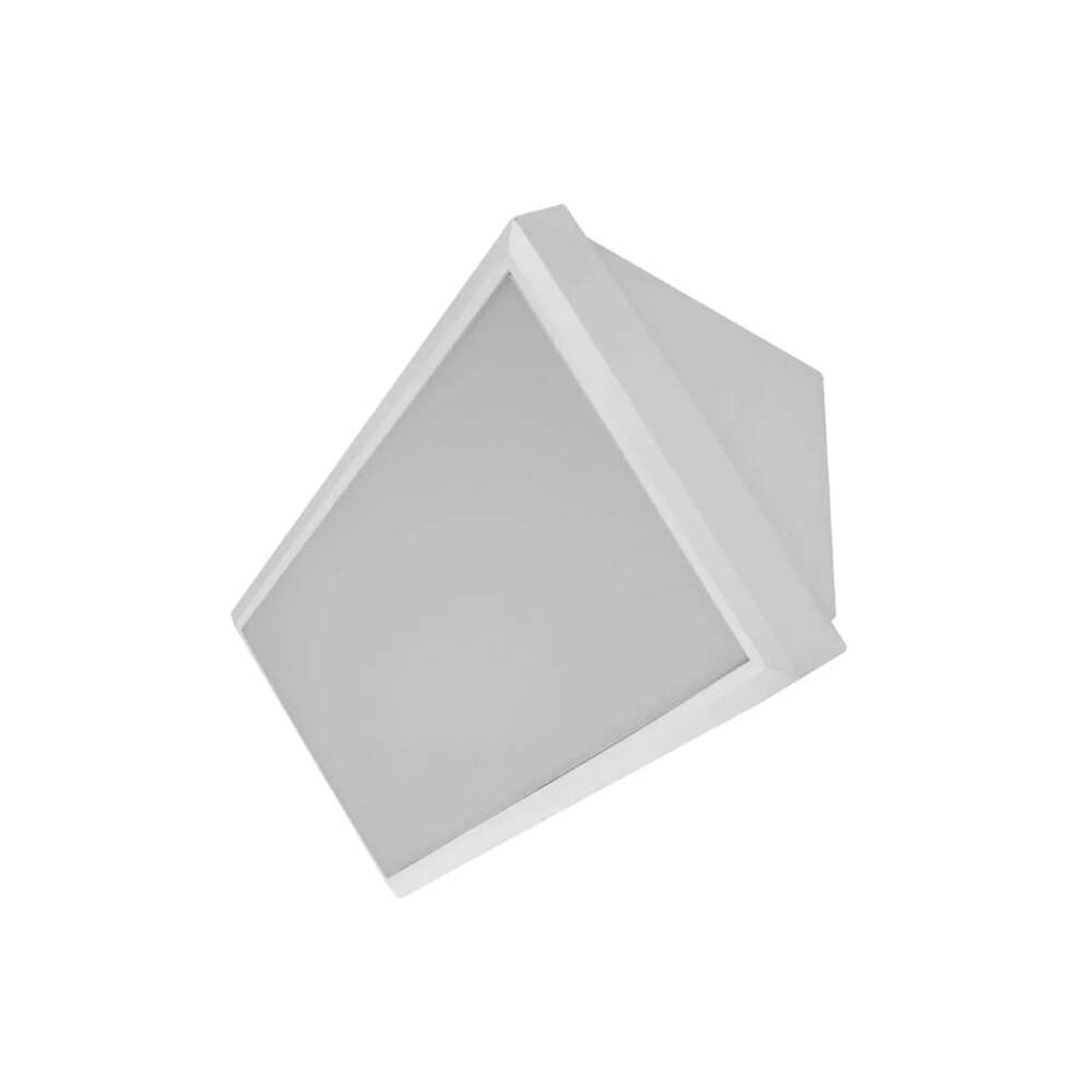 LUMINARIO DE PARED SOBREPONER RECTANGULAR LED BLANCO 12W BLANCO CALIDO 85-265V IP65 ILUMILEDS