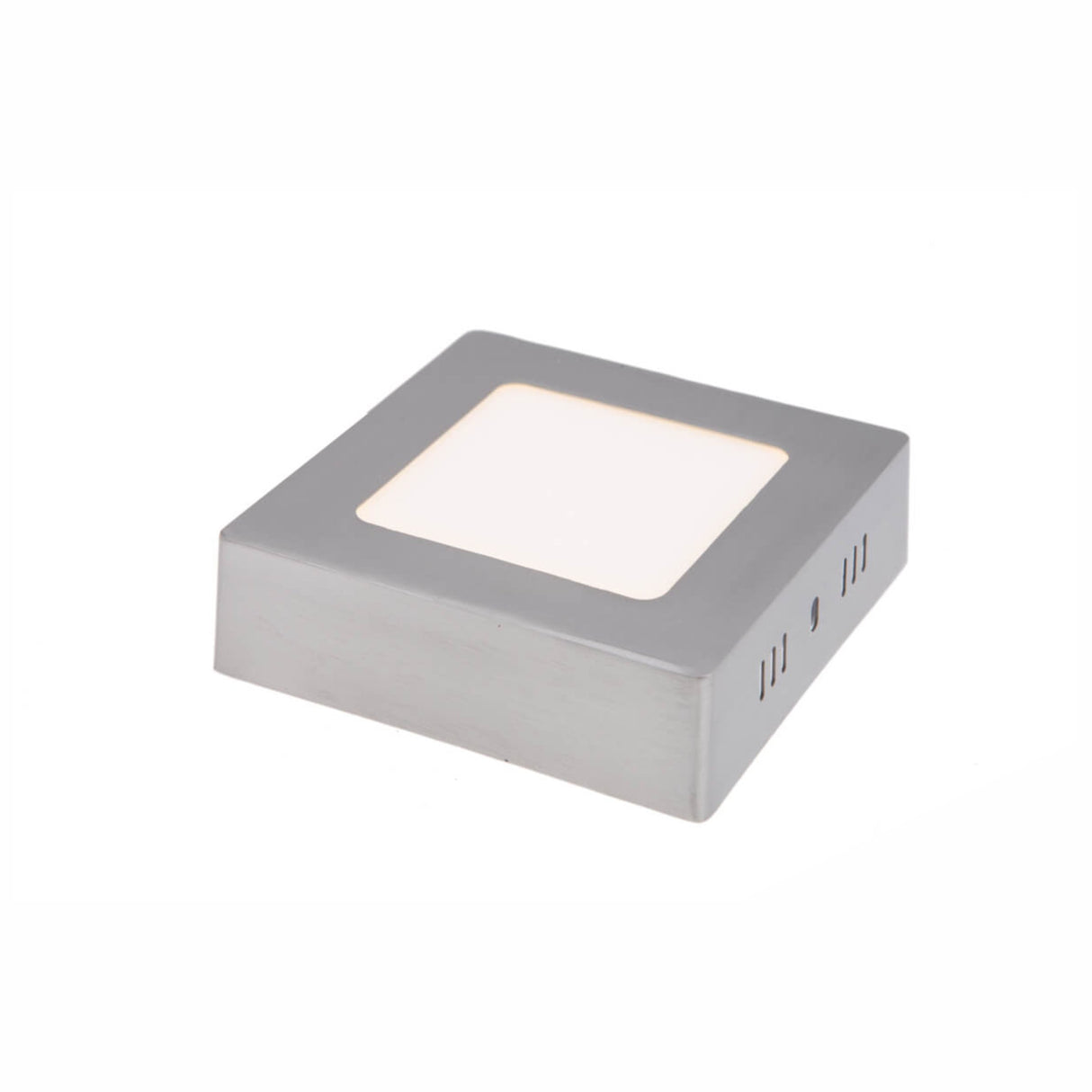 LUMINARIO FAT LED CUADRADO 6W SATINADO LUZ BLANCA