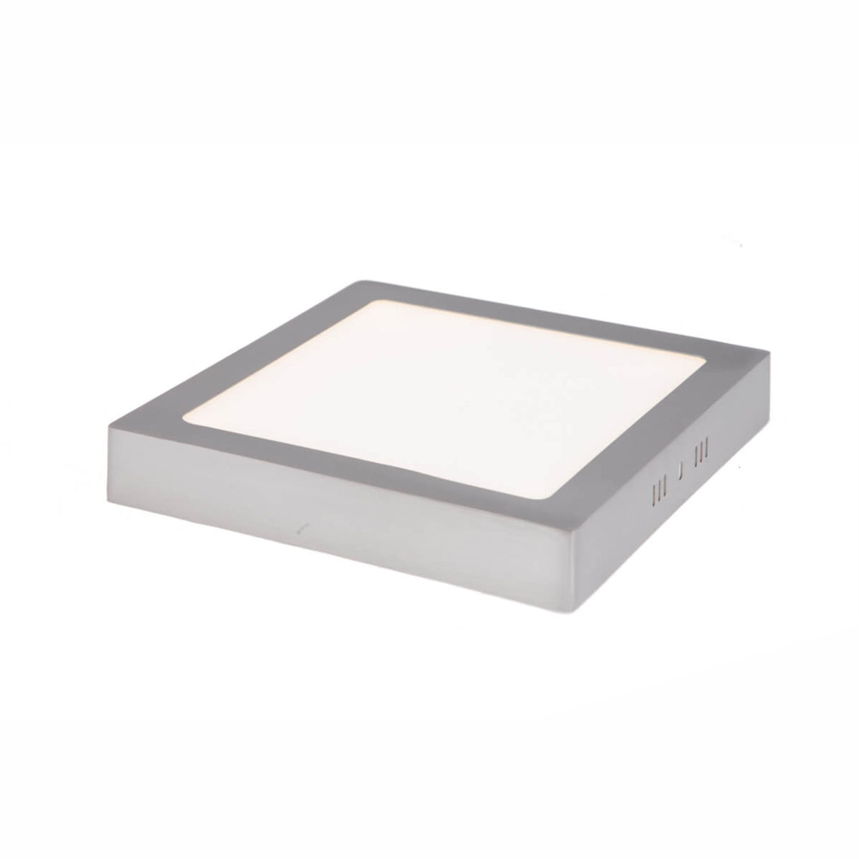 LUMINARIO FAT LED CUADRADO 18W SATINADO LUZ CALIDA