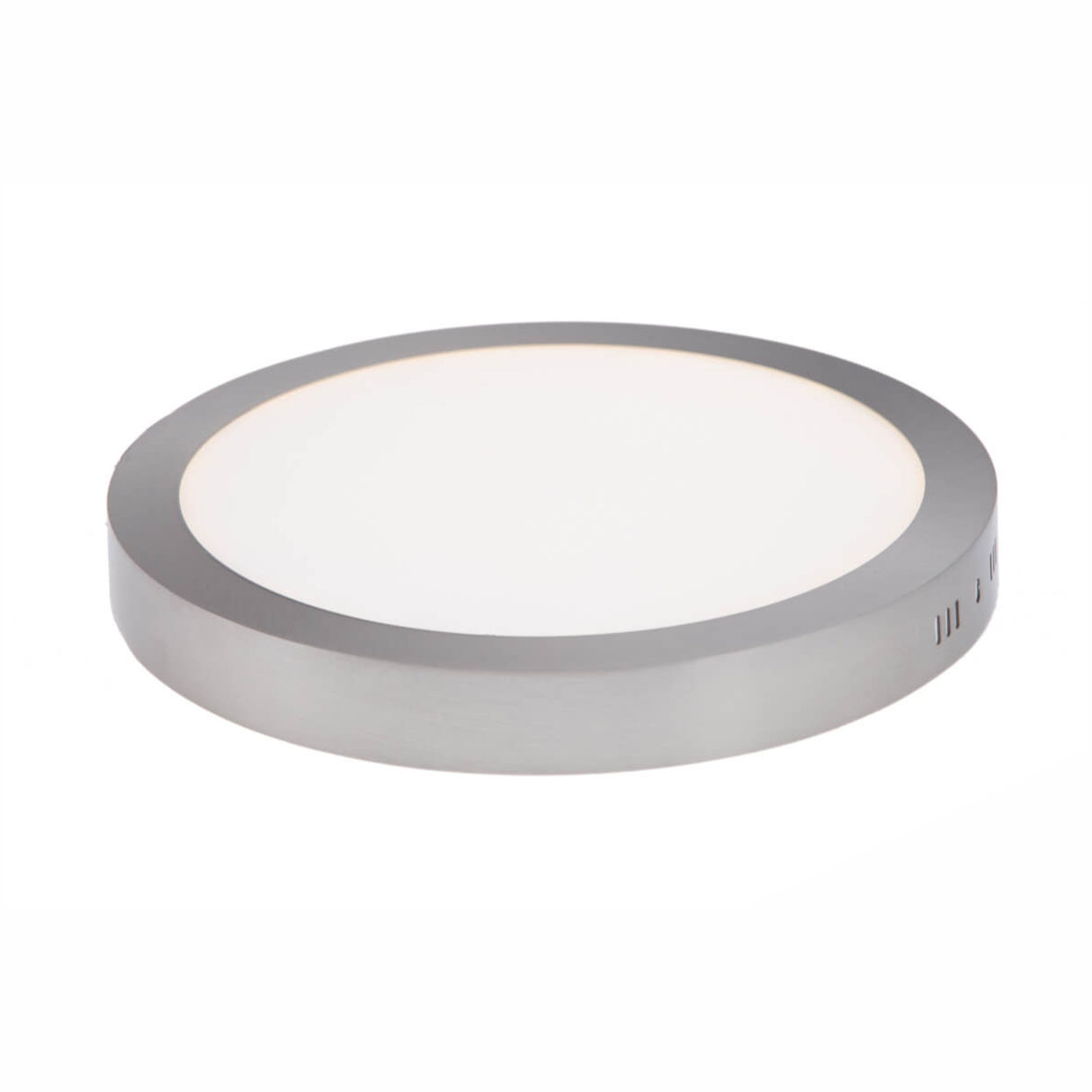 LUMINARIO FAT LED REDONDO 24W SATINADO LUZ CALIDA