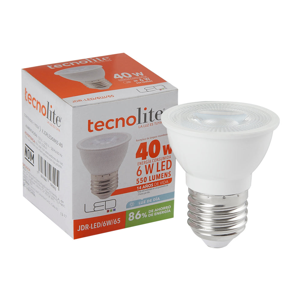 FOCO LED TECNOLITE 6W LUZ DE DÍA BASE E27